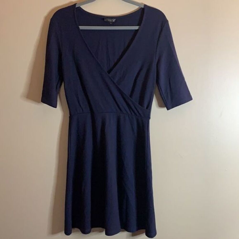 Topshop Navy Blue Dress